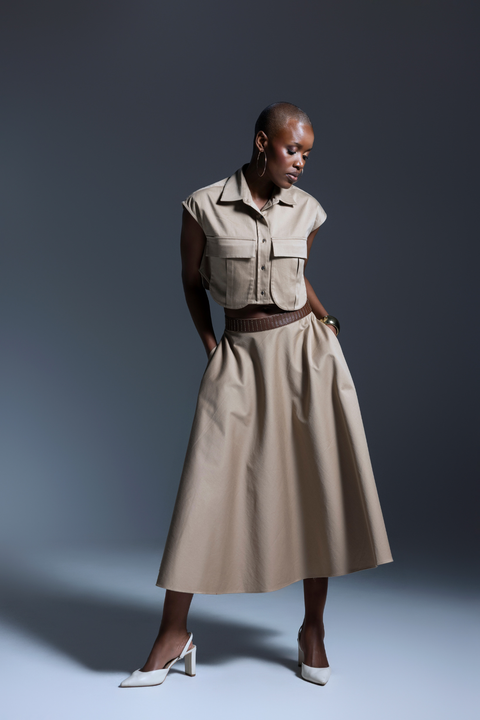 Pasha Beige Skirt