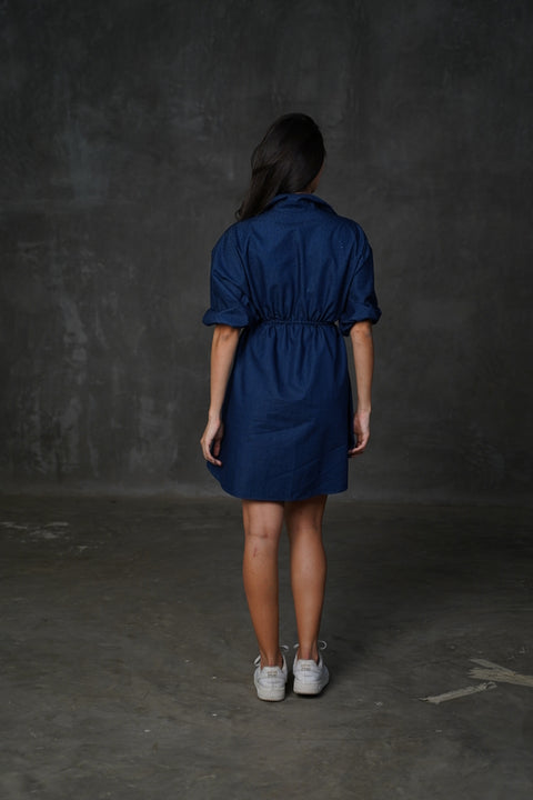 Tilly indigo dress