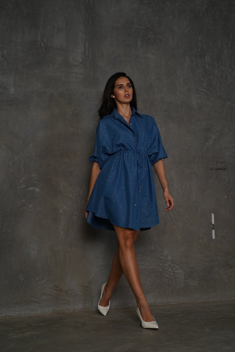 Tilly aqua dress