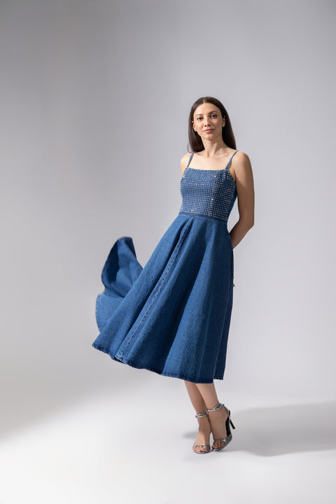 Moira stud dress