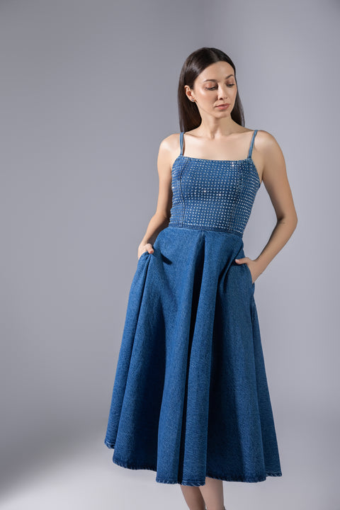 Moira stud dress