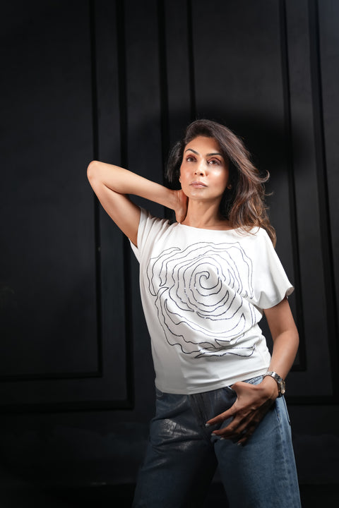 Bloom White tshirt