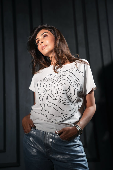 Bloom White tshirt