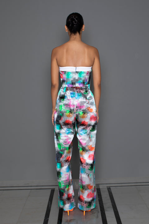 Prism tube straight jumpsuit