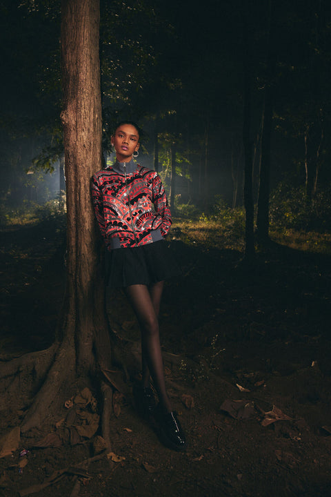 Arch embroidered bomber jacket