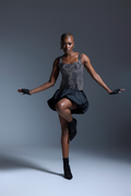 Quartz Black Mini Bubble Skirt