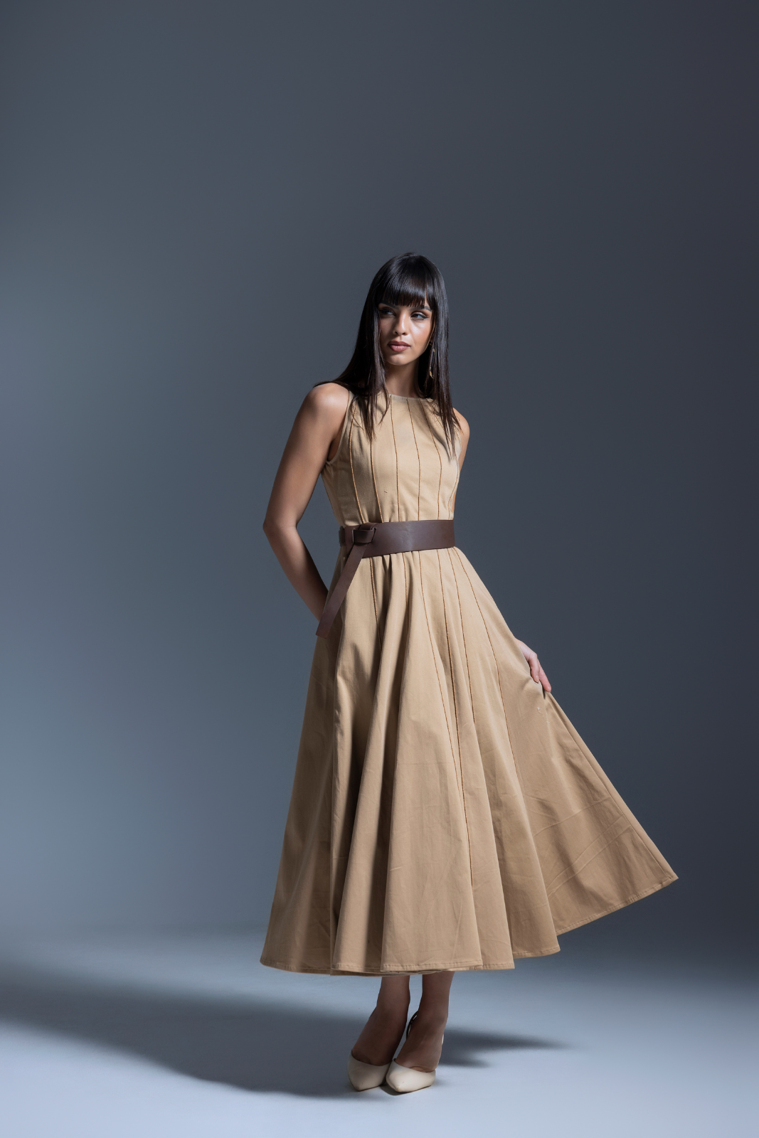 Tiffany Beige Dress