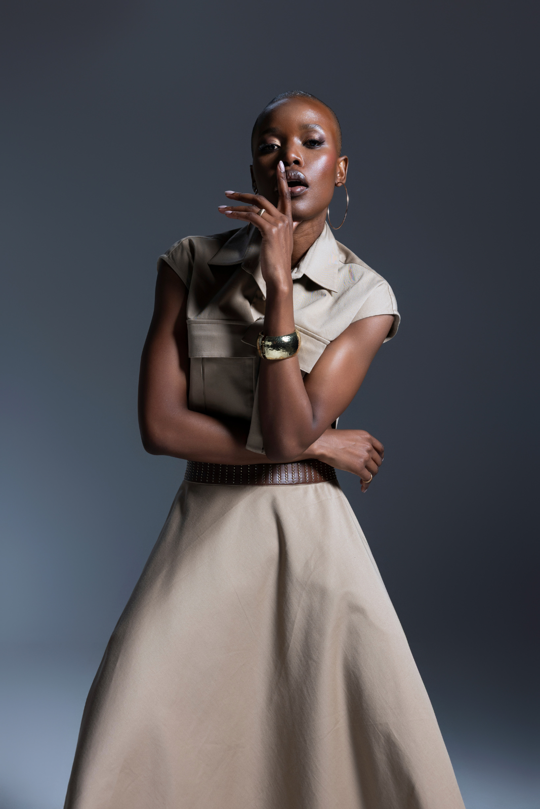 Pasha Beige Skirt