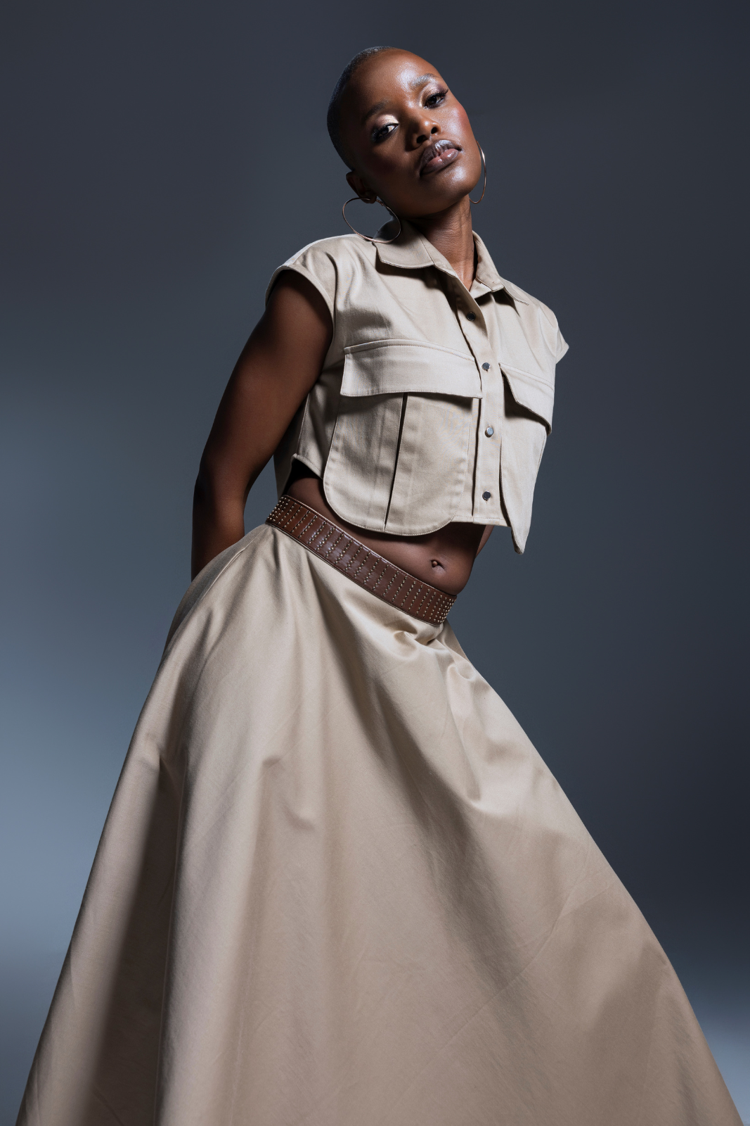 Pasha Beige Skirt