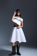 Pasha White Skirt