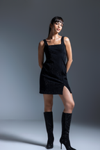 Saira Black Diamond Dress