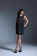 Nocturnal Black Diamonte Dress