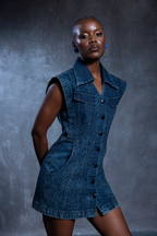 Alexis Aqua Embellished Dress