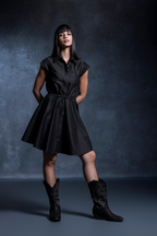 Tia Studded Drawstring Dress