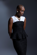 Sophia Tweed Peplum Top