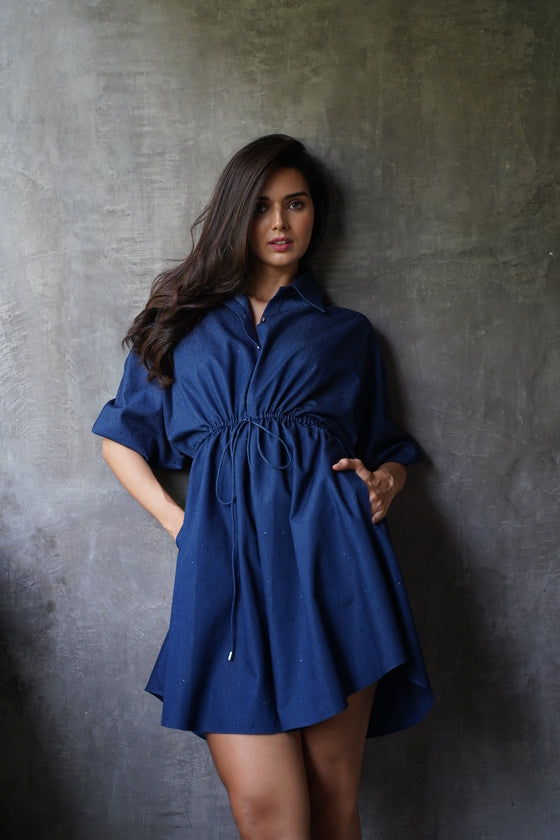 Tilly indigo dress