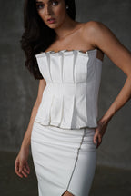Evelyn White Corset
