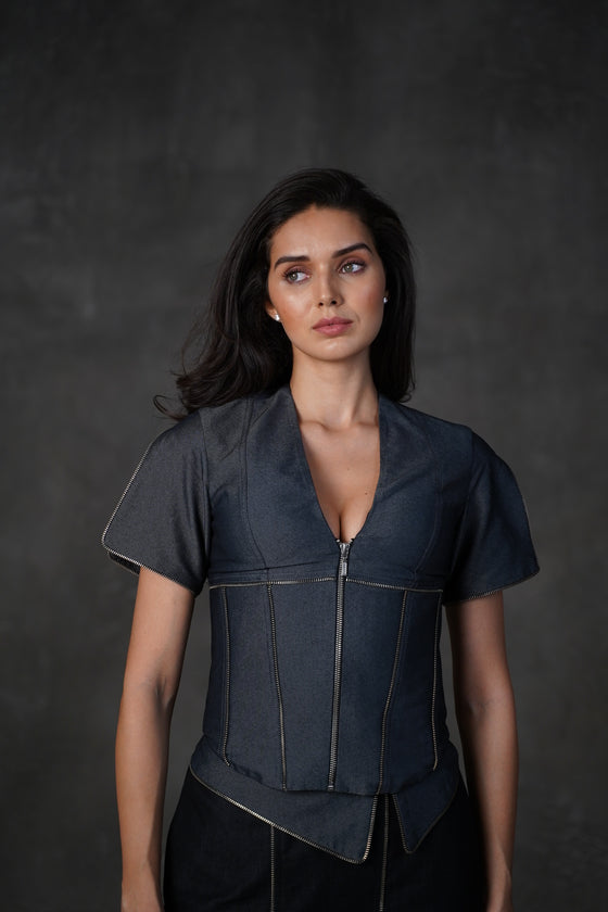 Sienna Charcoal corset