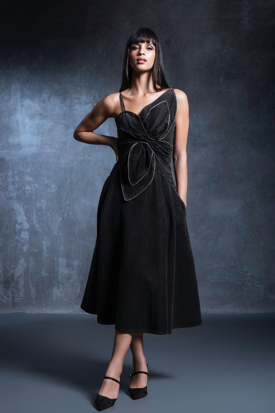 Clove Charcoal Dress