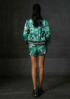 Rush in Green Printed Skorts