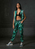 Rush in Green Printed Joggers