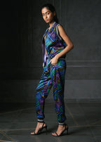 Zing in Blue Printed Joggers
