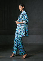 Argyle Printed Long Jacket