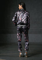 Olio in Black Full Sleeves Reversible Bomber Jacket