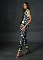 Nocturnal Sleeveless Reversible Bomber Jacket in Neon Grip