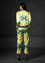 Wabi Sabi in Green Printed Joggers