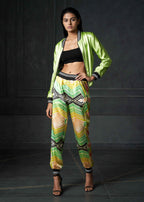 Wabi Sabi in Green Printed Joggers