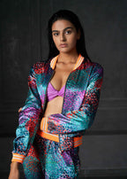 Ripple Full Sleeves Reversible Bomber Jacket