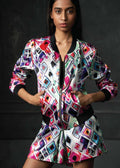 Olio in Pink Full Sleeves Reversible Bomber Jacket