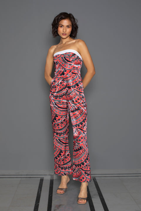 Arch Tube Straight Jumpsuit
